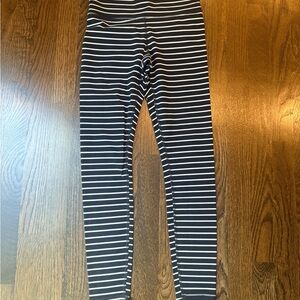 Striped Black and White leggings